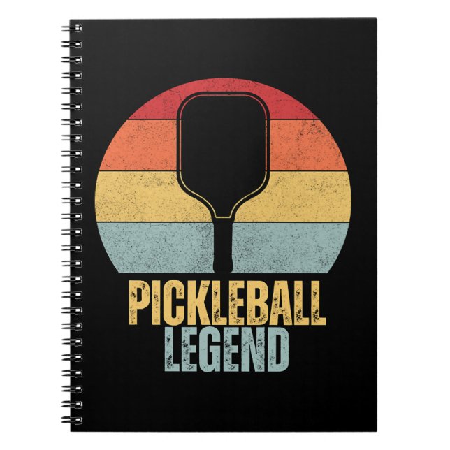 Funny Pickleball Legend Notebook (Front)