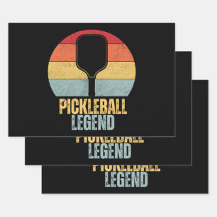 Funny Pickleball Legend Wrapping Paper Sheet