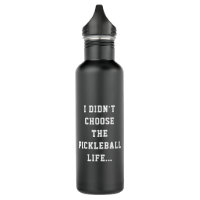 Funny Pickleball Life Quote Black & White Type