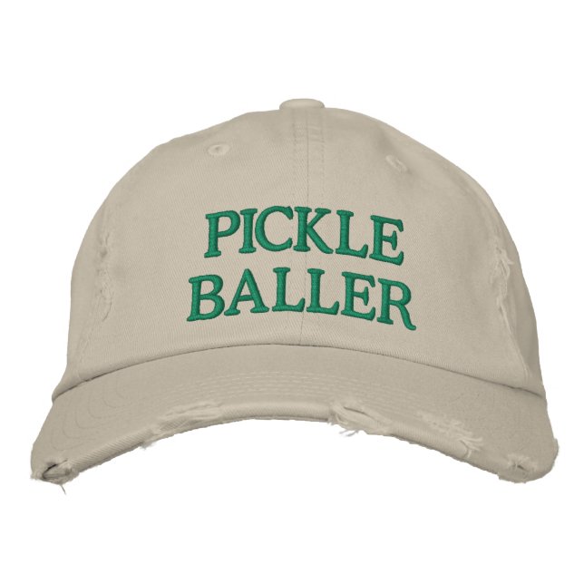 Funny Pickleball Lover Quote Unique Gift Embroidered Hat (Front)