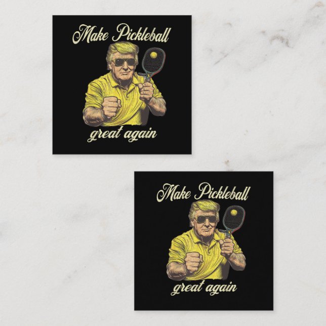 Funny Pickleball Lovers Graphics Pickle Ball Card (Front/Back)