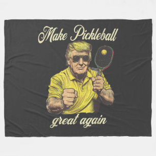 Funny Pickleball Lovers Graphics Pickle Ball Fleece Blanket