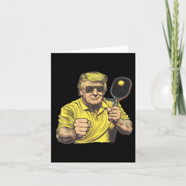 Funny Pickleball Lovers Graphics Pickle Ball Men Card (Front)
