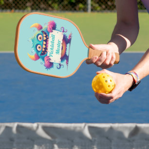 Funny Pickleball Monster Paddle