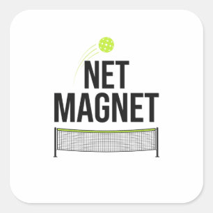 Funny Pickleball Net Magnet Sticker
