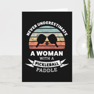 Funny Pickleball Paddle Gift for Grandma Card