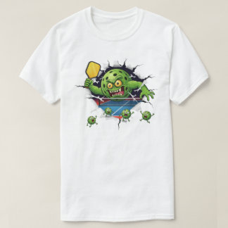 Funny Pickleball Paddle Smash Court Chaos T-Shirt