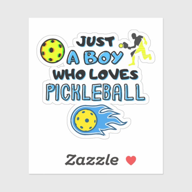 Funny Pickleball Player Just A Boy Who Loves Pickl (Sheet)