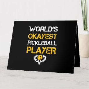 Funny Pickleball Player Paddle - Pickleballing & P Card