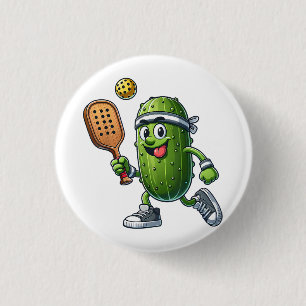 Funny Pickleball Player Paddleball Lover  1 Inch Round Button
