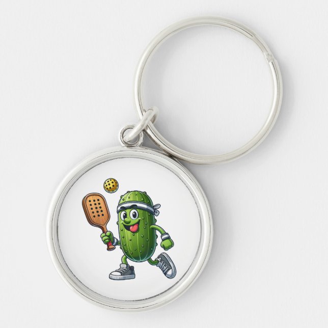 Funny Pickleball Player Paddleball Lover  Keychain (Front)
