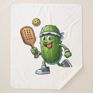 Funny Pickleball Player Paddleball Lover Sherpa Blanket