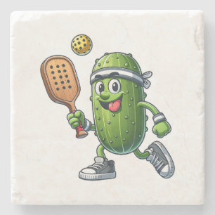 Funny Pickleball Player Paddleball Lover Stone Coaster