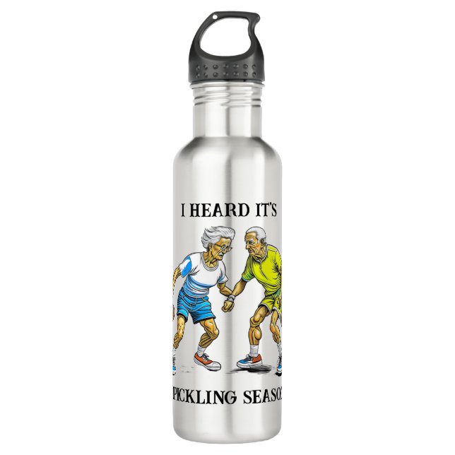 Funny Pickleball Pun | Pickling Season 710 Ml Water Bottle (Front)
