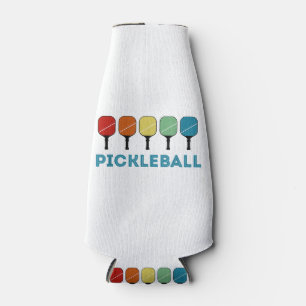 Funny Pickleball Retro Vintage  Bottle Cooler