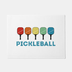 Funny Pickleball Retro Vintage  Doormat