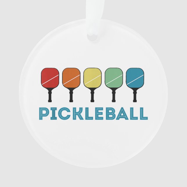 Funny Pickleball Retro Vintage  Ornament (Front)