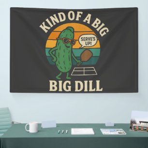 Funny Pickleball Social Club Big Dill Banner