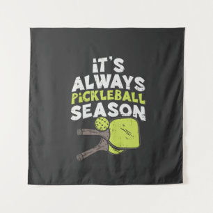 Funny Pickleball Tapestry