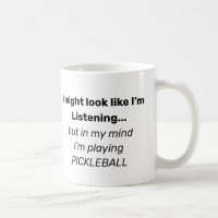 Funny Pickleball texte Café Mug par Deb Jeffrey