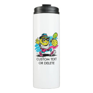 funny pickleball thermal tumbler