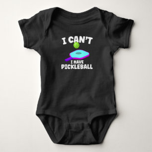 Funny Pickleball Training Joke Pickleball Player Baby Bodysuit