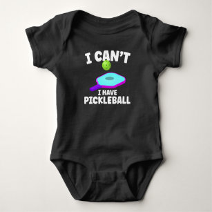 Funny Pickleball Training Joke Pickleball Player Baby Bodysuit
