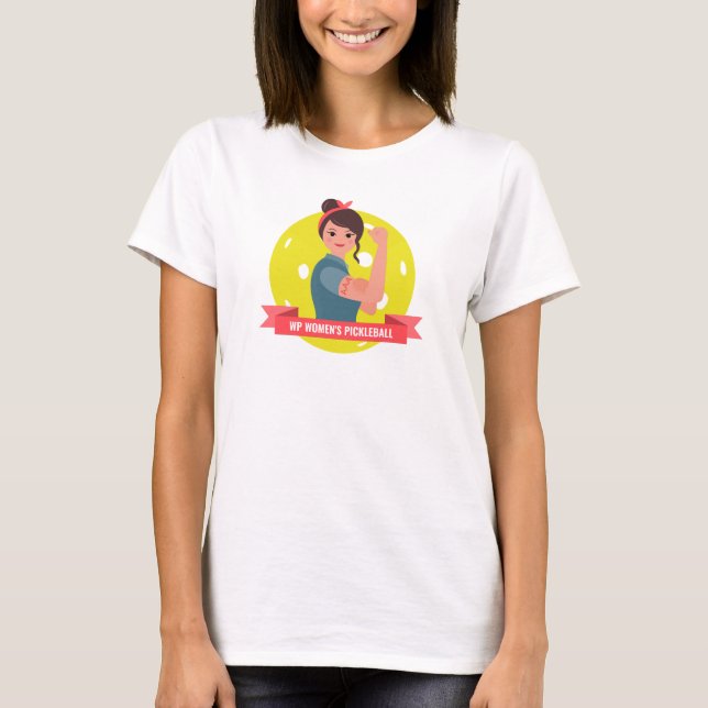 Funny Pickleball Women's Pickleball Club Team Name T-Shirt (Front)