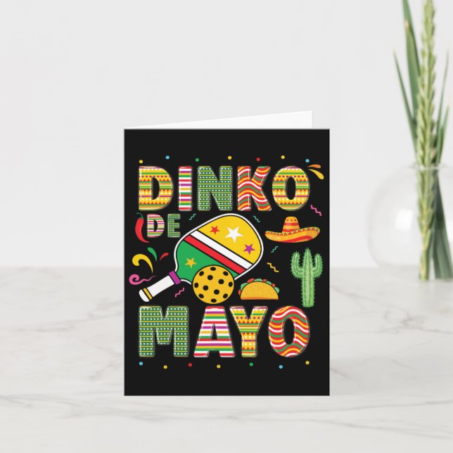 Funny Picklell Dinko De Mayo Cinco De Mayo Picklel Card (Front)