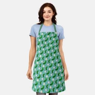 Funny Pickles Gherkins & Pickled Onion Pattern Apron