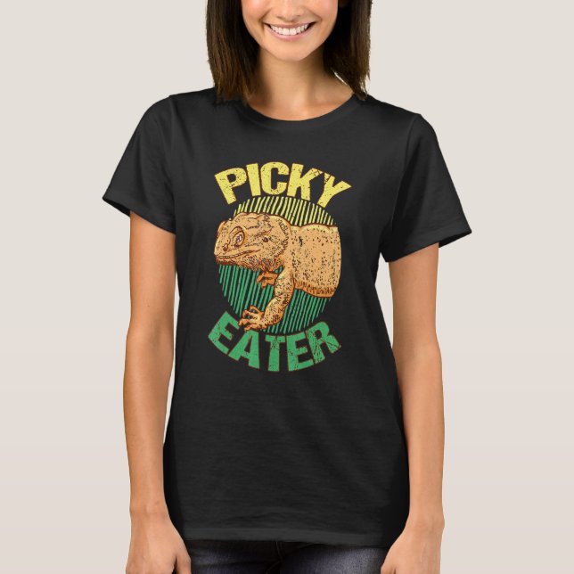 Funny Picky Eater  Bearded Dragon T-Shirt (Front)