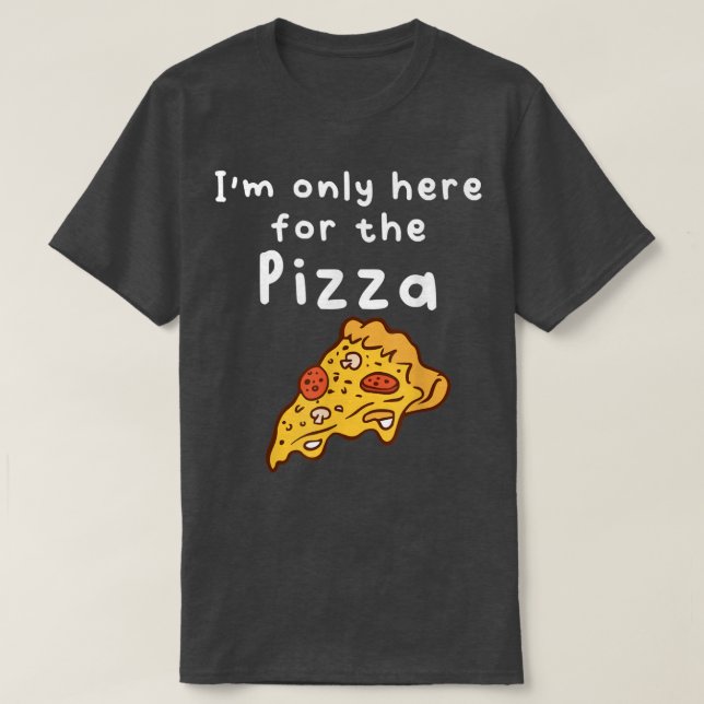 Funny piece of Pizza T-Shirt (Design Front)