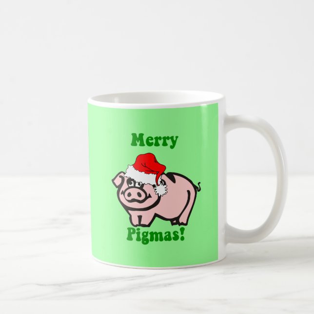 Funny pig Christmas Coffee Mug (Right)