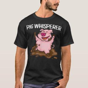 Funny Pig Design For Men Women Hog Farmer Farm Ani T-Shirt