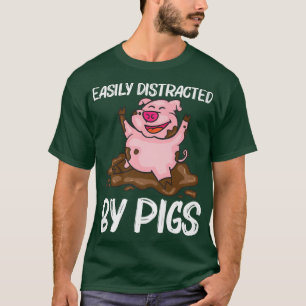 Funny Pig Design For Men Women Hog Farmer Farm Ani T-Shirt