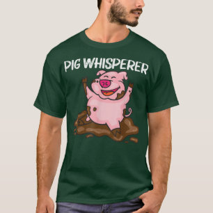 Funny Pig Design For Men Women Hog Farmer Farm Ani T-Shirt