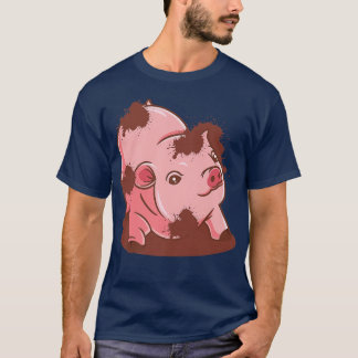 Funny Pig Dirty Piggy Premium1871  T-Shirt