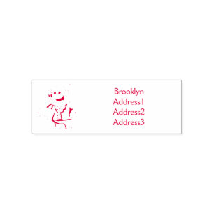Funny pig in business suit cartoon self-inking stamp
