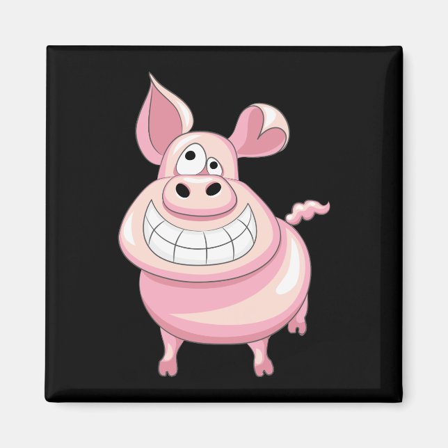 Funny Pig Magnet (Front)