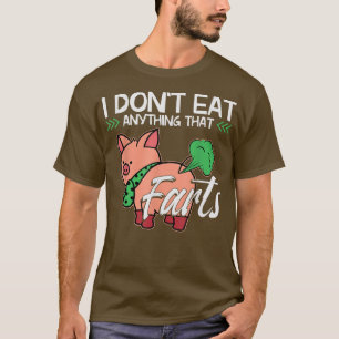 Funny Pig Organic Food Veganism Plant Based Vegan  T-Shirt