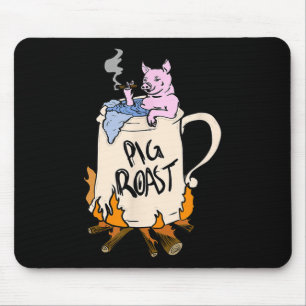 Funny Pig Spit Roast Bbq Party Grill Master Gift Mouse Pad