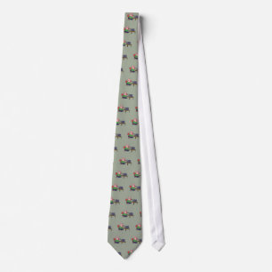 Funny Pig Using Ham Radio Tie