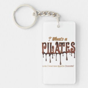 Funny Pilates Dipped in Chocolate Keychain