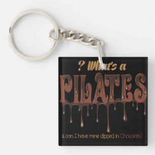 Funny Pilates Dipped in Chocolate Keychain
