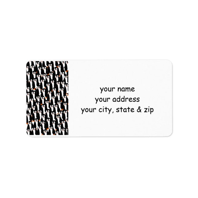 Funny Piles of Penguins Label (Front)