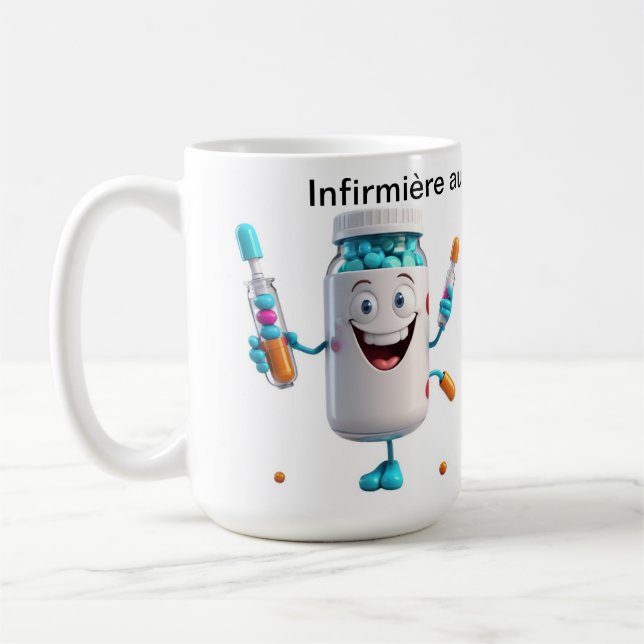 Funny Pill Bottle Mug (Gauche)
