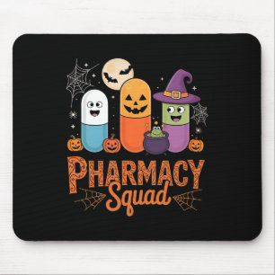 Funny Pills Pharmacy Pharmacist Squad Cute Hallowe Mouse Pad