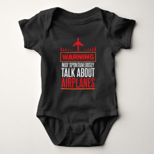 Funny Pilot and Aircraft Gifts Baby Bodysuit