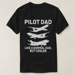 Funny Pilot Art For Dad Pilot Aviation Airplane T-Shirt
