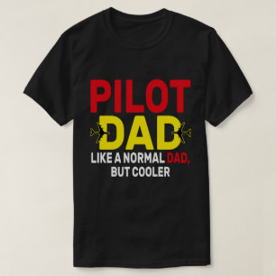 Funny Pilot Art For Dad Pilot Aviation Airplane  T-Shirt